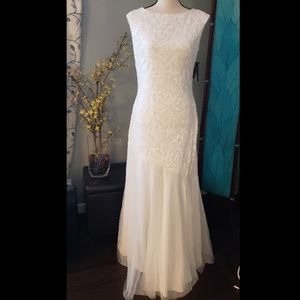 NWT Ralph Lauren Evening/ Bridal sequin lace dress